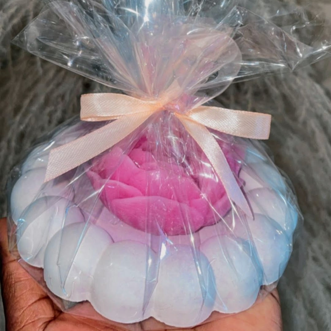 Vela de Rosa con Bandeja Burbuja