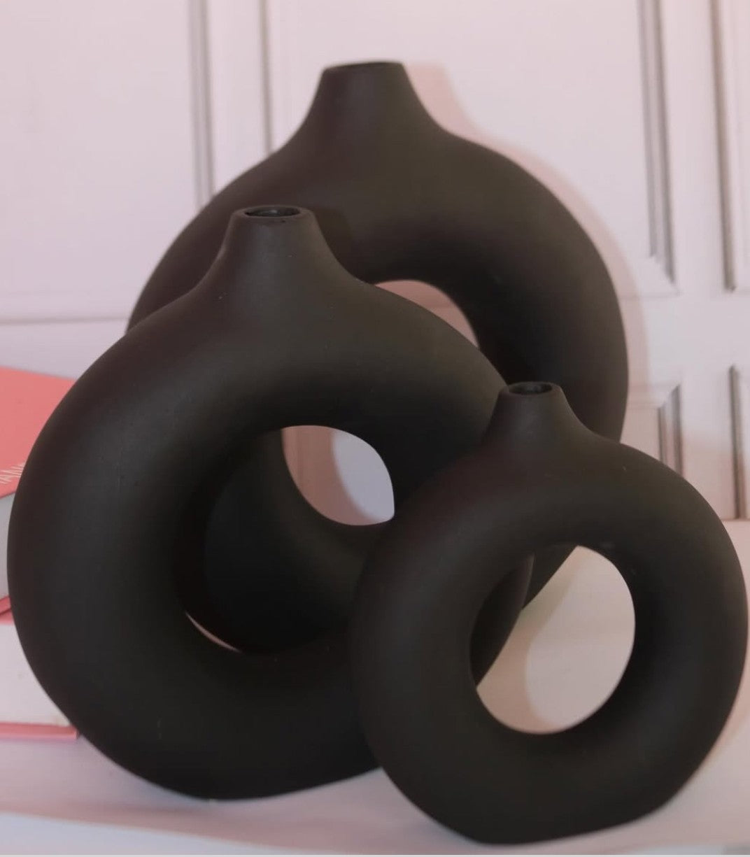 Floreros de Rosquilla (Tres piezas)