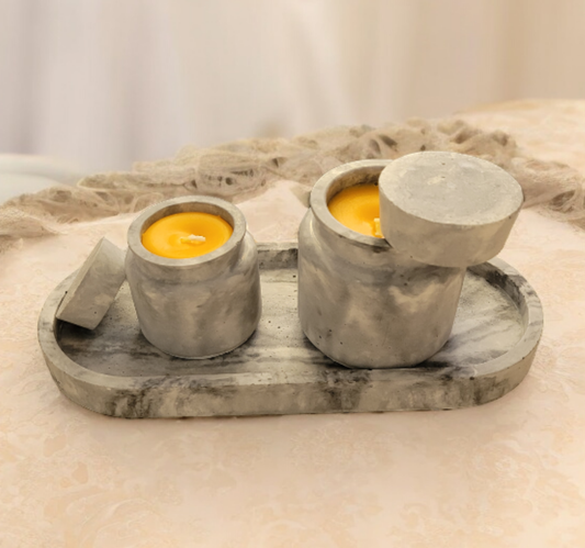 Juego de Velas.  Estilo tarro de especias