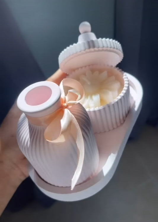 Vela Aromática de soja en tarro con opciones de florero