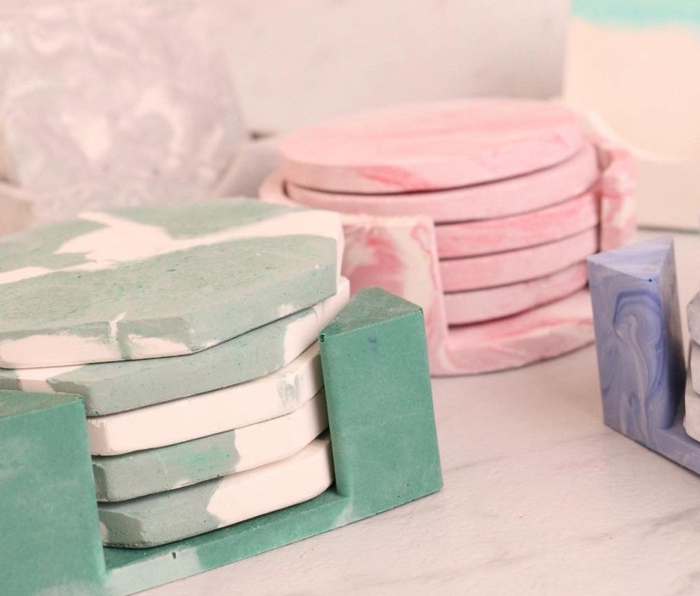 Conjunto de Posa Vasos Octogonal